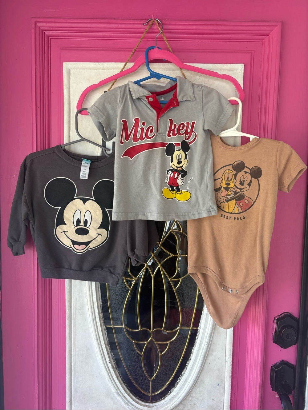 Disney Mickey Trio Kids Tops - Gray, Black, Tan